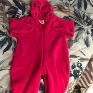 Cozy Pink Kids goldbug onesie
